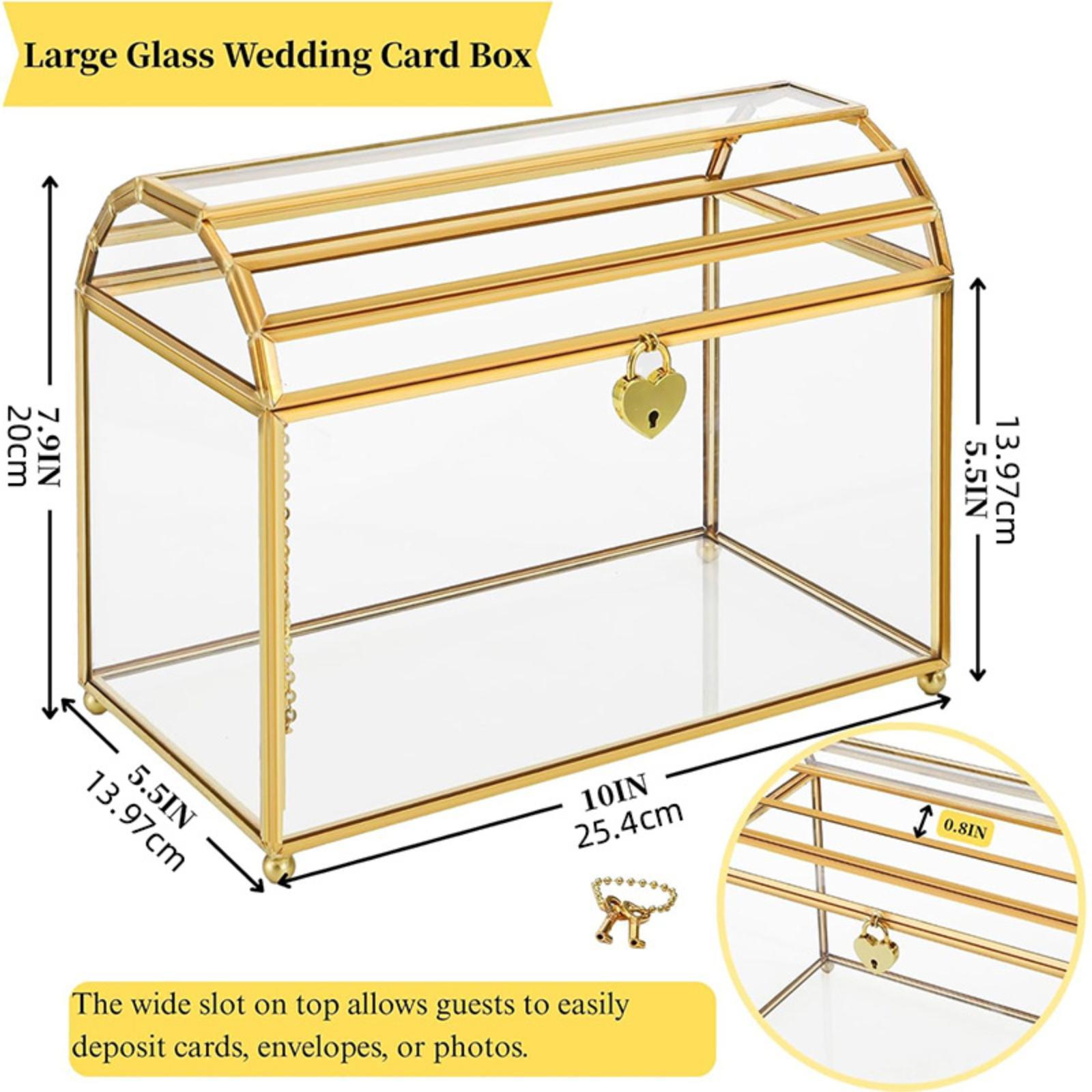 Wedding Card Box - Стеклянная коробка для свадебных открыток, контейнер