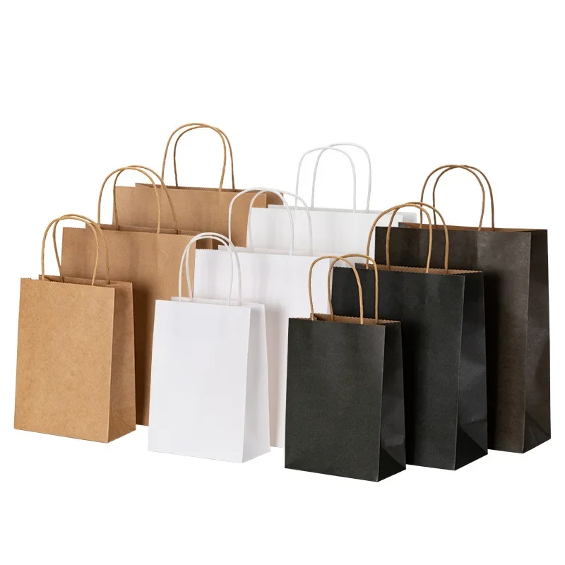 Wedding/Event Supply Store - 10/20/30/40/50 шт./лот крафт-пакетов с ручками для