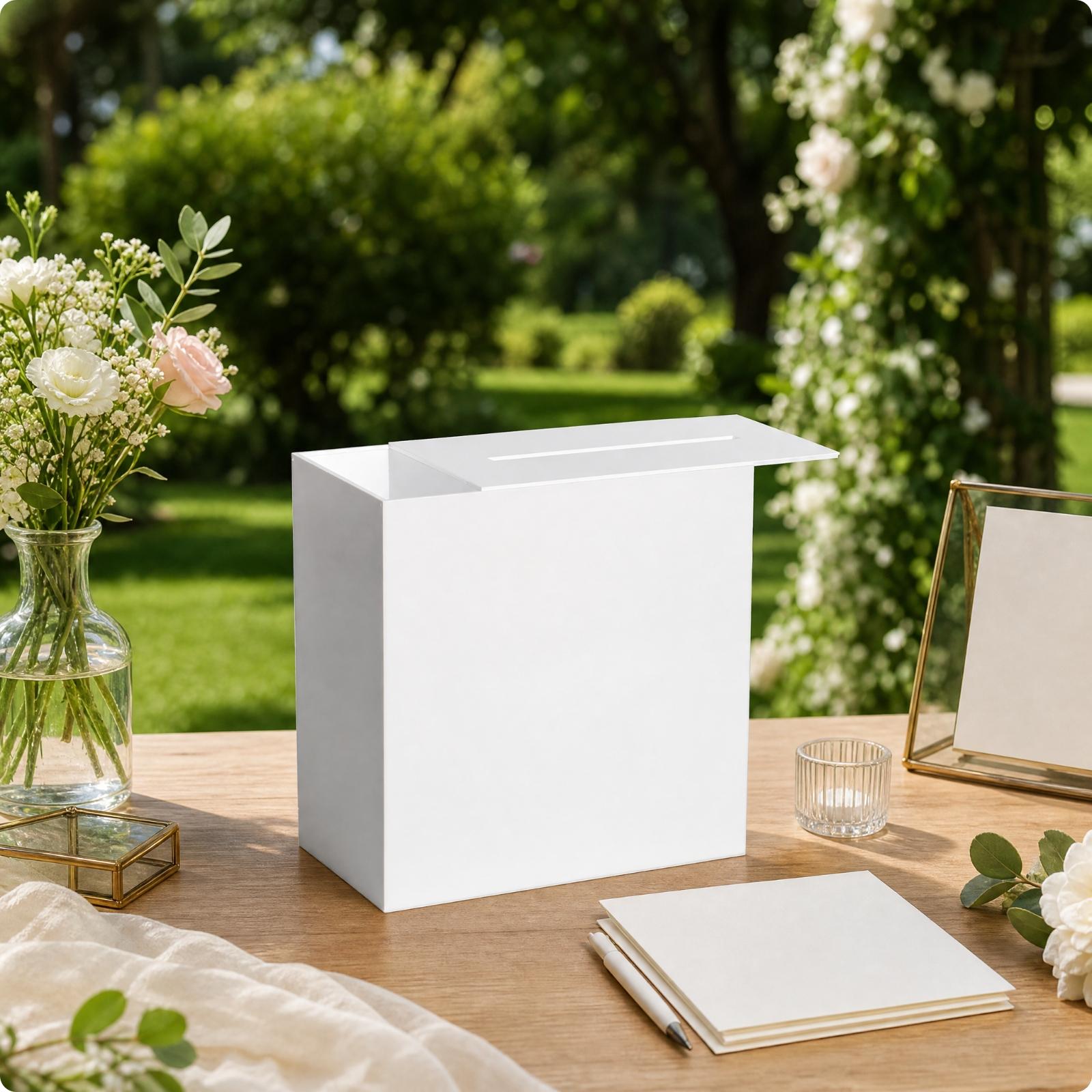 Wedding Card Box - Прозрачная акриловая коробка для хранения открыток