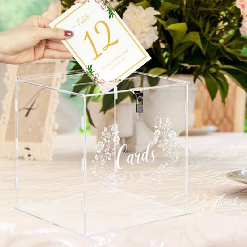 1 шт. акриловая коробка для св – обзор и цена Wedding Card Box