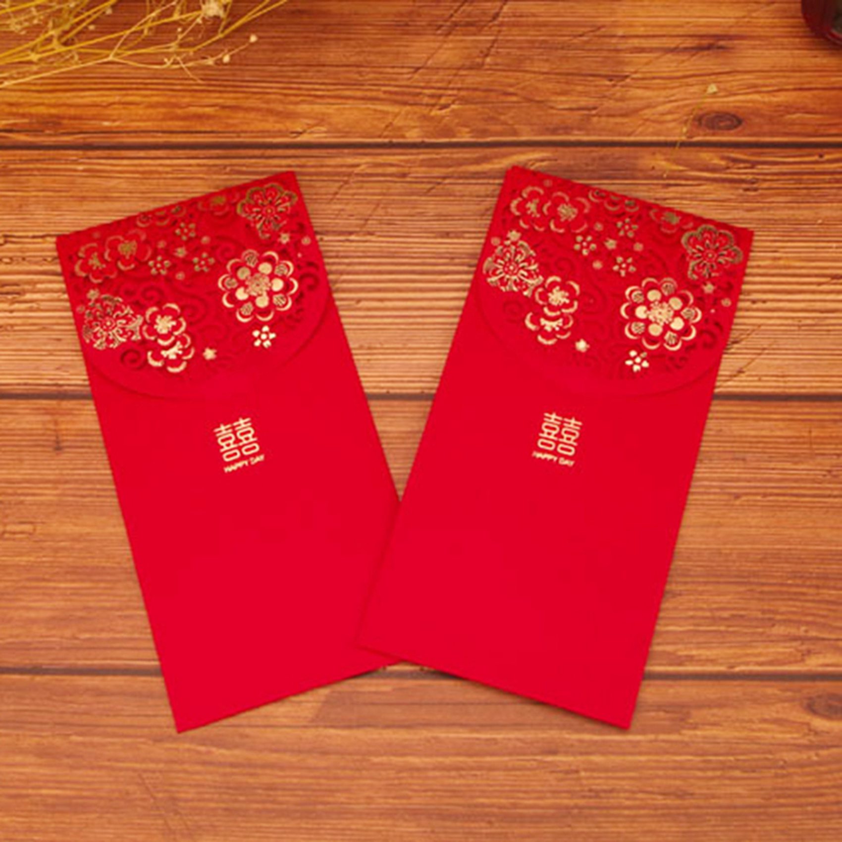 20 шт. китайских красных конве – обзор и цена Wedding Envelopes