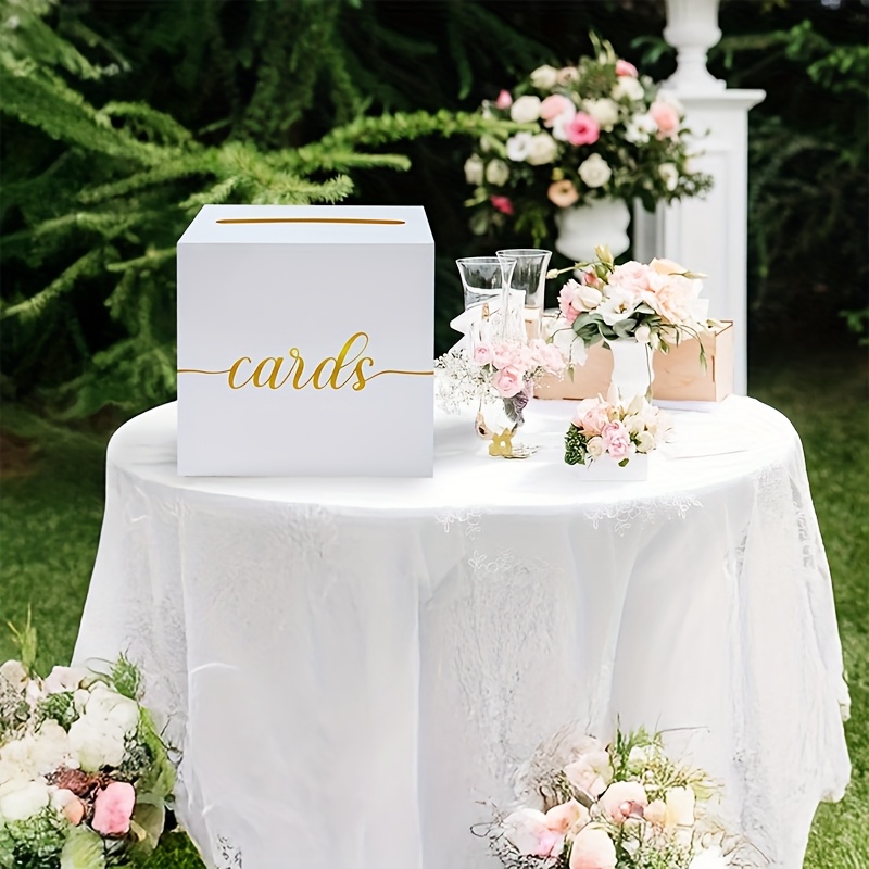 4 шт. белая свадебная открытка – обзор и цена Wedding Card Box