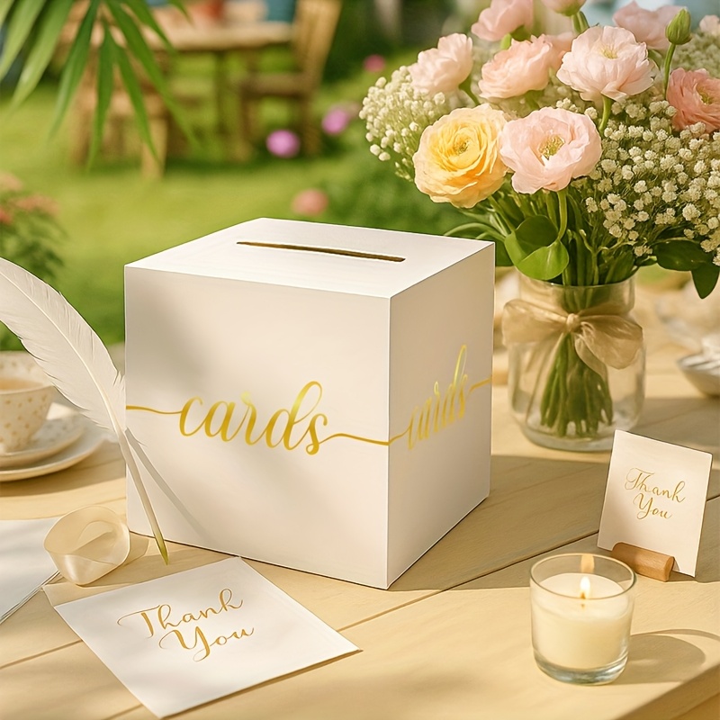 4 шт. белая свадебная открытка – обзор и цена Wedding Card Box